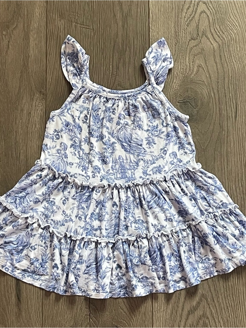 Posh Peanut Briar Flutter Sleeve Bamboo 2T Dress